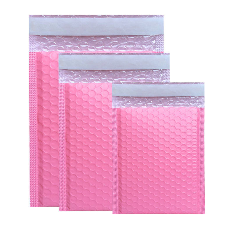 Free Sample Pink Envelope Padded Mailing Bag Padded Envelopes Packaging Bubble Mailer Bag for Shipping