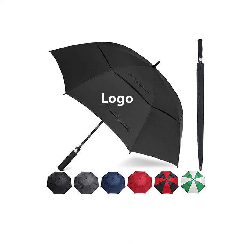 Wholesale Umbrella Windproof Eco Friendly Automatic Windproof Golf Umbrellas With Custom Logo