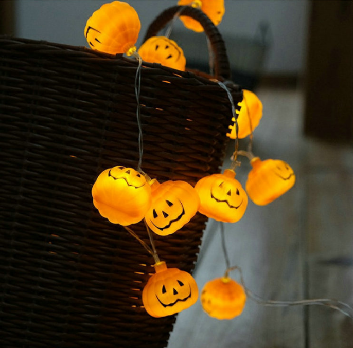 Halloween LED ghost festival outdoor anti water decoration Christmas pumpkin lights