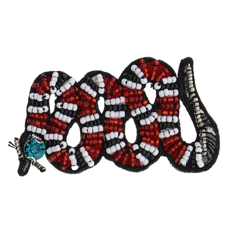 Chinese cheap custom dragon snake trucker  embroidery patch