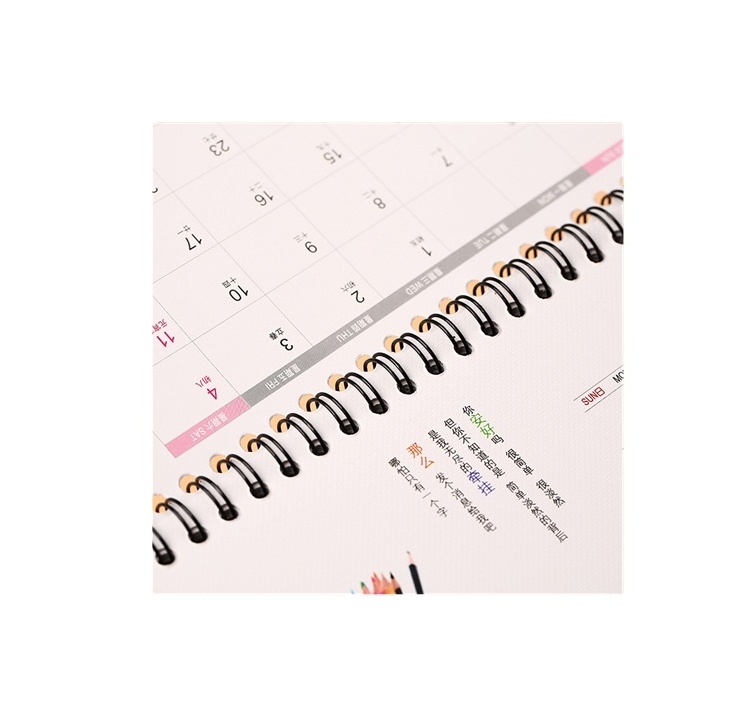 Sublimation Desk Top Sticky Calendar Table Calendar Printing Calendar with Note Pad Photo Frame Clock