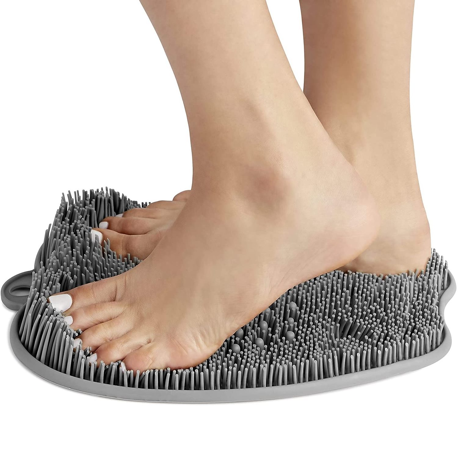 Foot Scrubber for Use in Shower - Foot Cleaner & Shower Foot Massager Improve Circulation, Soothe Achy Feet With Suction Cups