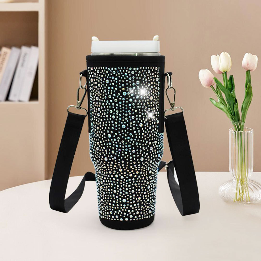 New Design Similar Diamond Travel Sleeve Pouch Bag For Stanley Cup 40Oz With Handle Tumbler Water Bottle Thermal Case Phone