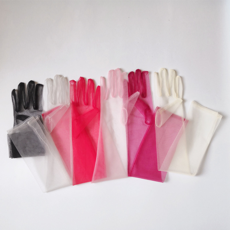 Wholesale Fashion  Cosplay Costume Party Accessories 55cm Nightclub Bride Long Gloves