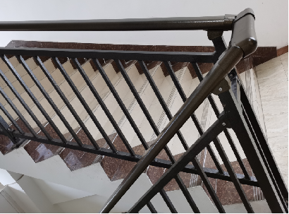 Galvanized steel pipe and wrought iron balustrade for stair or outdoor balcony railing fence