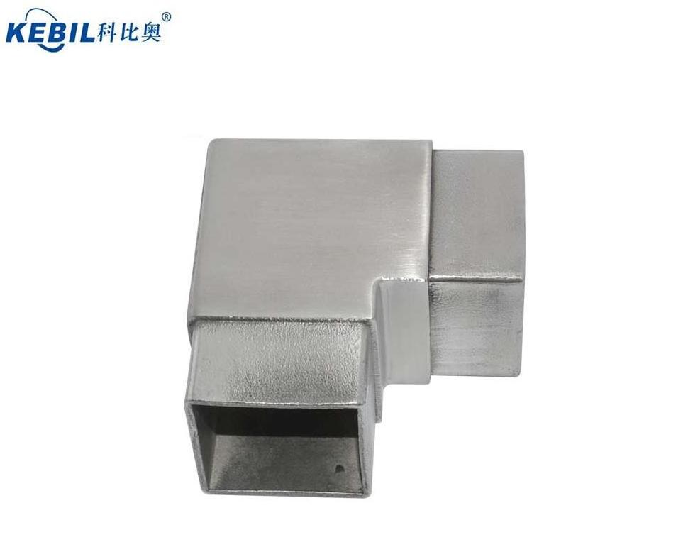 Glass Railing Square Tube Corner Connector 90 Degree/Pipe To Pipe Fittings