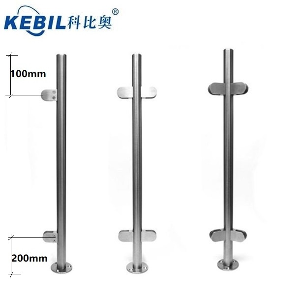 Stainless steel fencing balustrade post for glass railing baluster systems for glass railing system