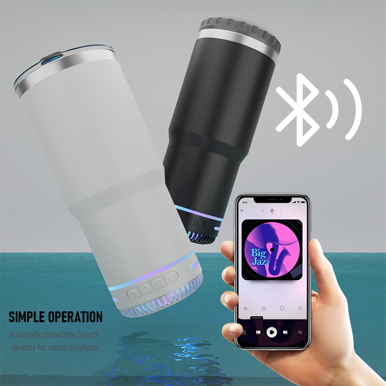 20Oz Oz 16 4 In 1 Wireless 20 Blank Blue Tooth Sublimation Tumbler With Bluetooth Speaker