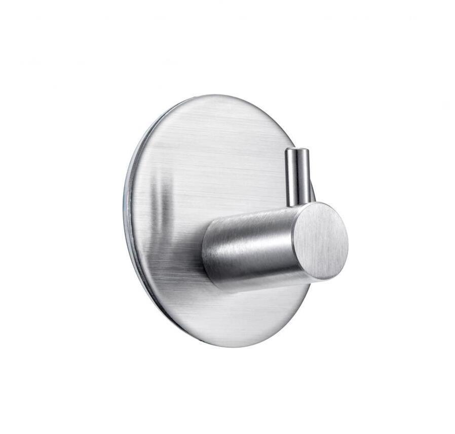 Stainless Steel Rustproof Towel Coat Hook Self Adhesive Wall Mount Coat Hooks for Kitchen Bathroom