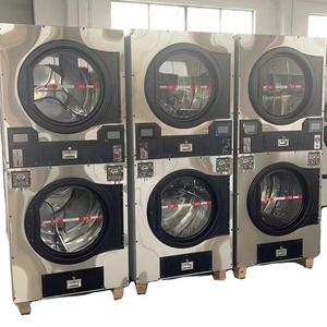 coin operated washing machine and dryer stack laundromat  machine manufacturer