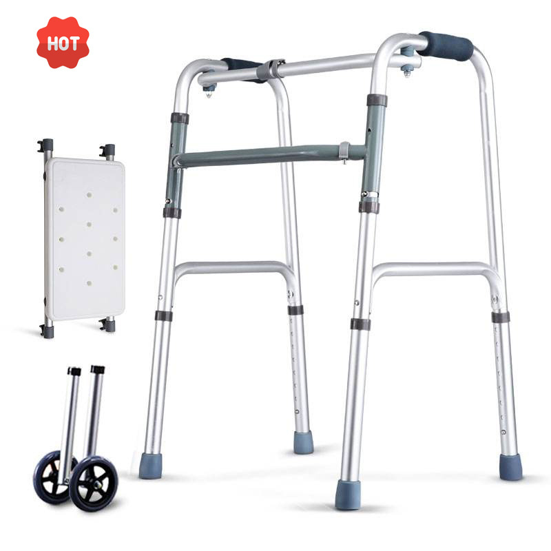 Rehabilitation Walker Adults Foldable aluminum alloy Lightweight Walking Aids For Disabled