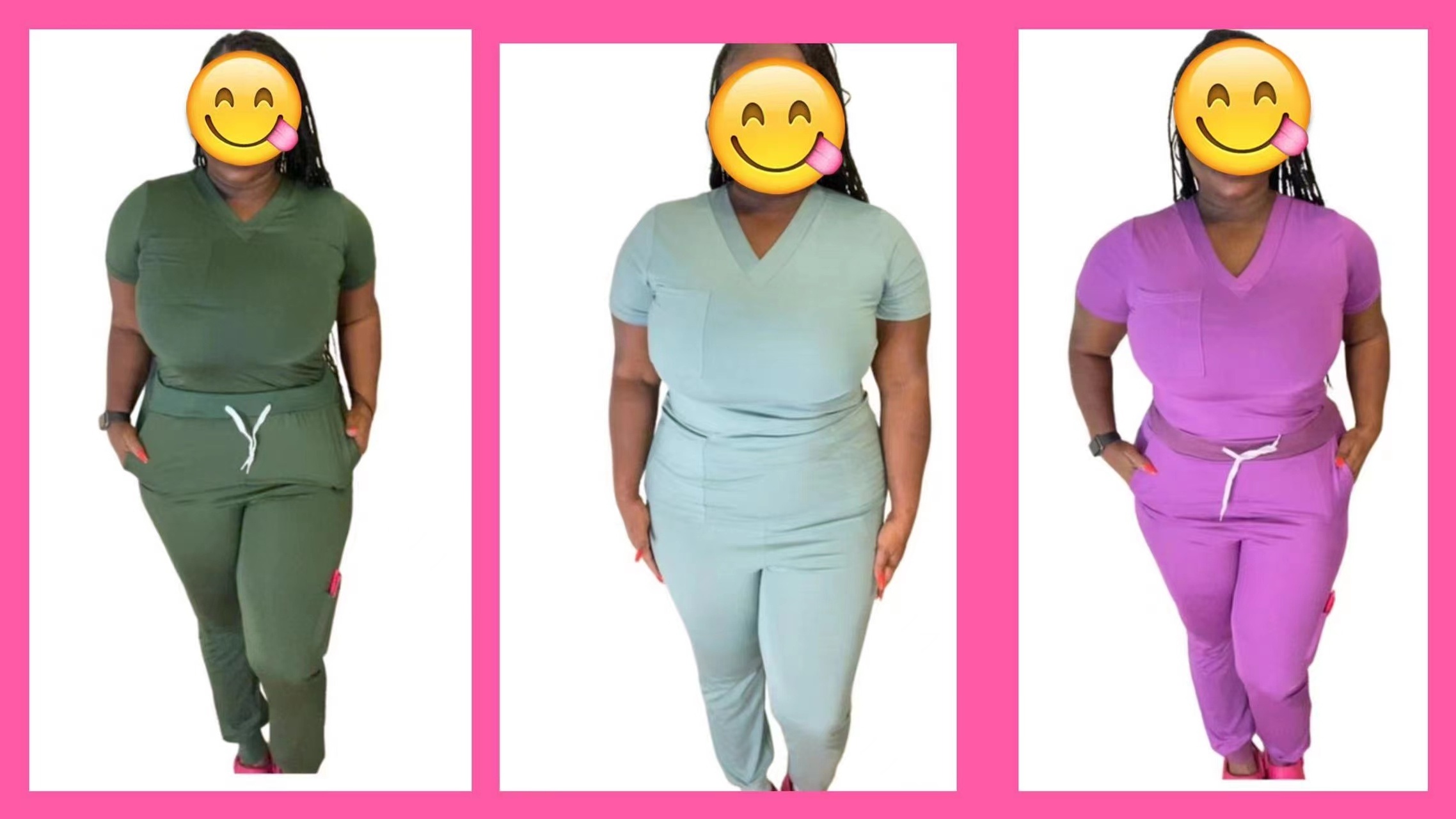 Hot Sale Anti Wrinkle Washable Soft Fabric Nurse Scrubs Hospital Uniform Medical Scrubs Women Jogger Scrubs Sets