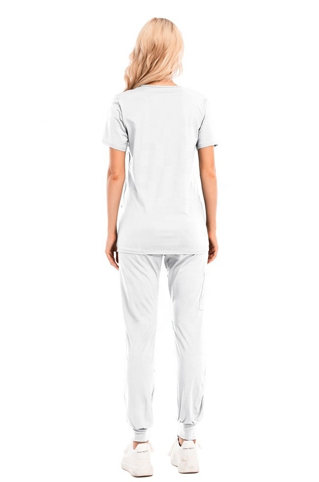 Nurses hospital uniforms stretch spandex pants scrubs suit nursing jogger women scrub sets