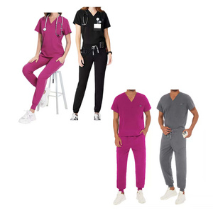 scrub suit designs for men Designs New Style Cargo Jumpsuit Scrubs Uniforms Sets Medical Suit Hospital Nurse Doctor Uniform