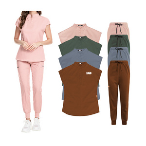 Wholesales Top Quality Women's Nursing Scrub Sets Straight Pants Tall Hospital Uniforms Cute Nursing Scrubs Sexy In Stock