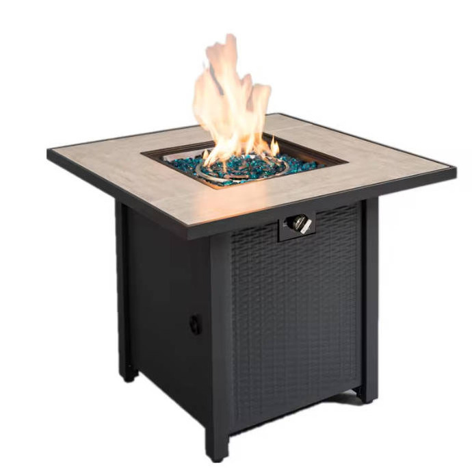 Garden Metal Corten Stainless Steel Indoor Wood Burning Propane Gas Table Top Outdoor Smokeless Table Tabletop Fire Pits