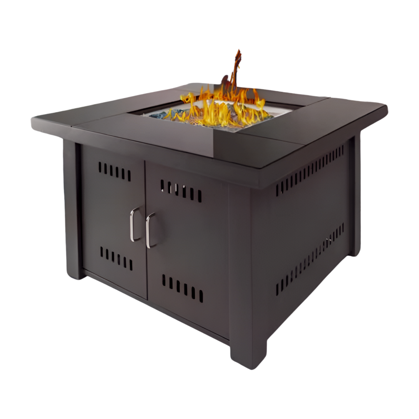 Innovative Products Outdoor Firepit 32In Square Table Patio Garden Stove Metal Wood Burning Fire Pits For Sale