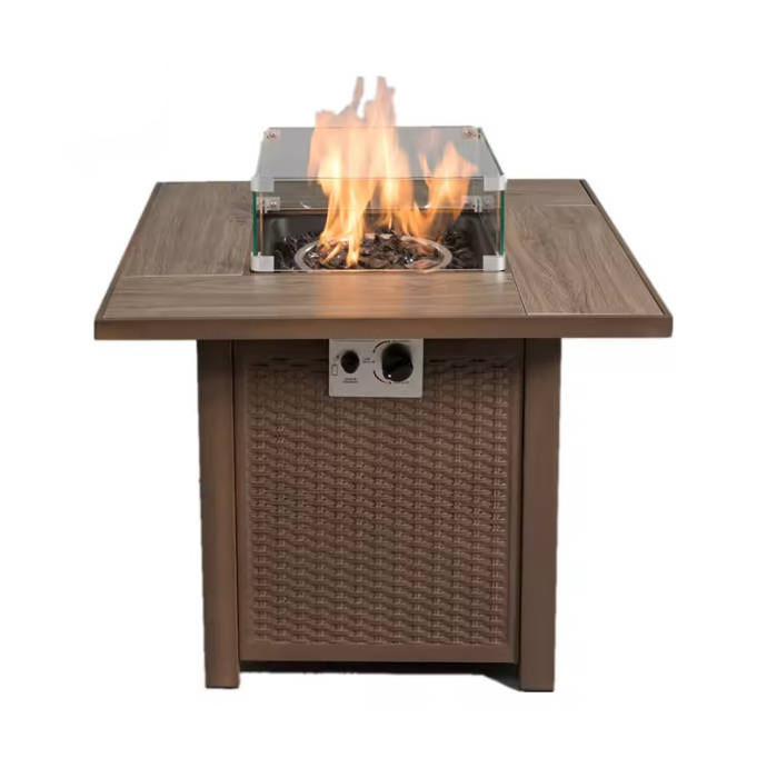 Garden Metal Corten Stainless Steel Indoor Wood Burning Propane Gas Table Top Outdoor Smokeless Table Tabletop Fire Pits