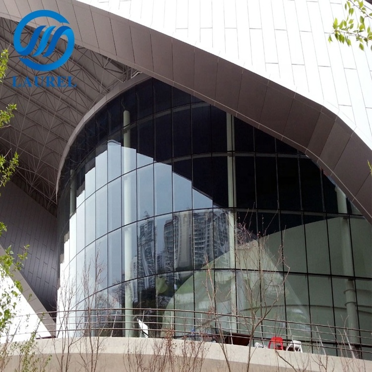 Safety curved glass panels tempered toughened glass panels for building glass