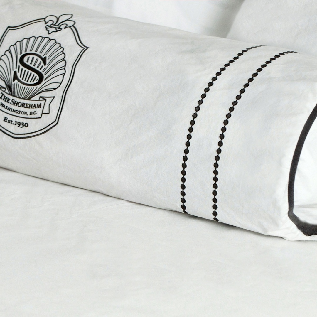 OEKO-TEX certificate 5 star hotel luxury embroidery bed sheet pillowcases bolster 100% cotton poly/cotton hotel bedding