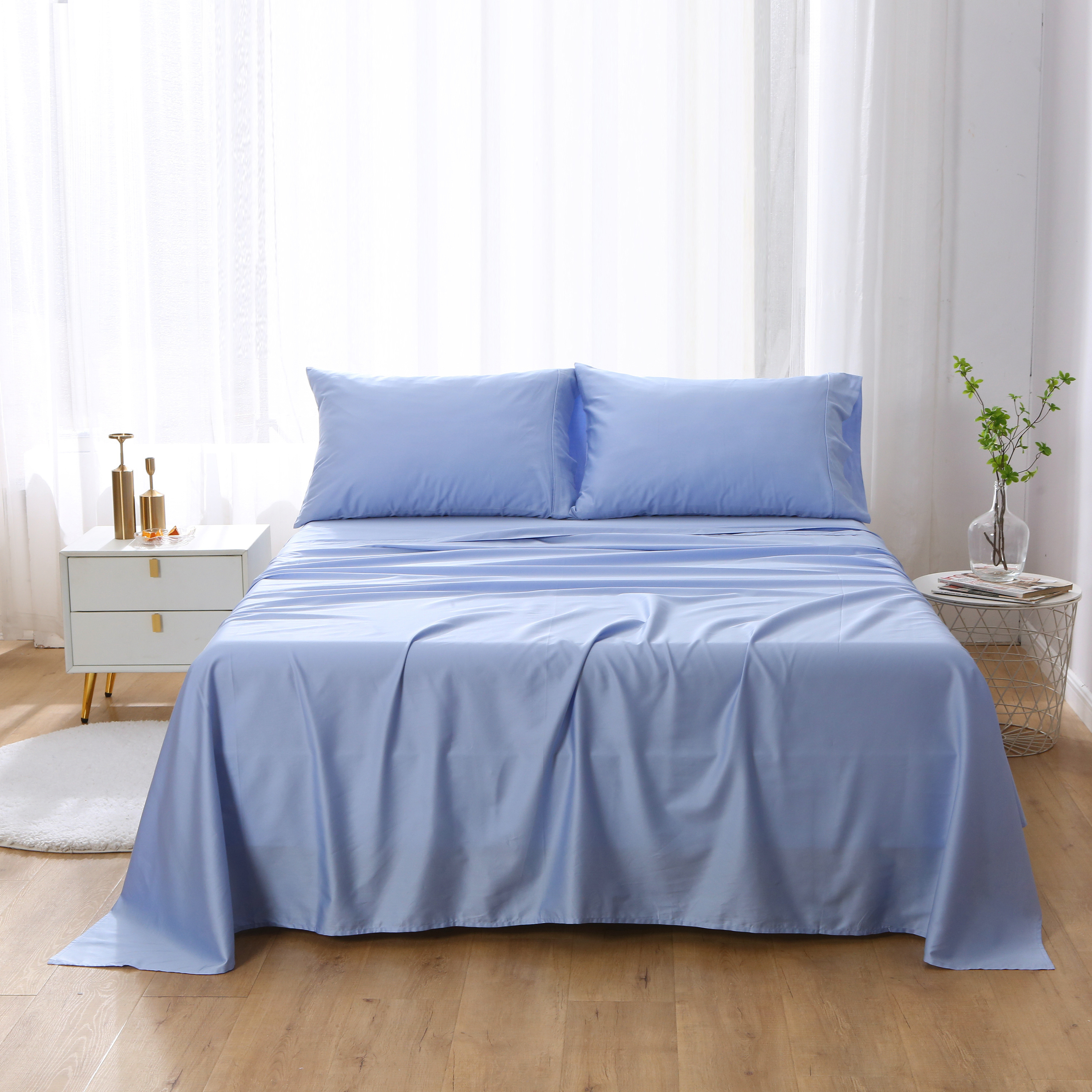 Oeko-tex 100 cotton bedding Hotel bed linen sheet set 300TC 400TC satin Egyptian cotton duvet covers