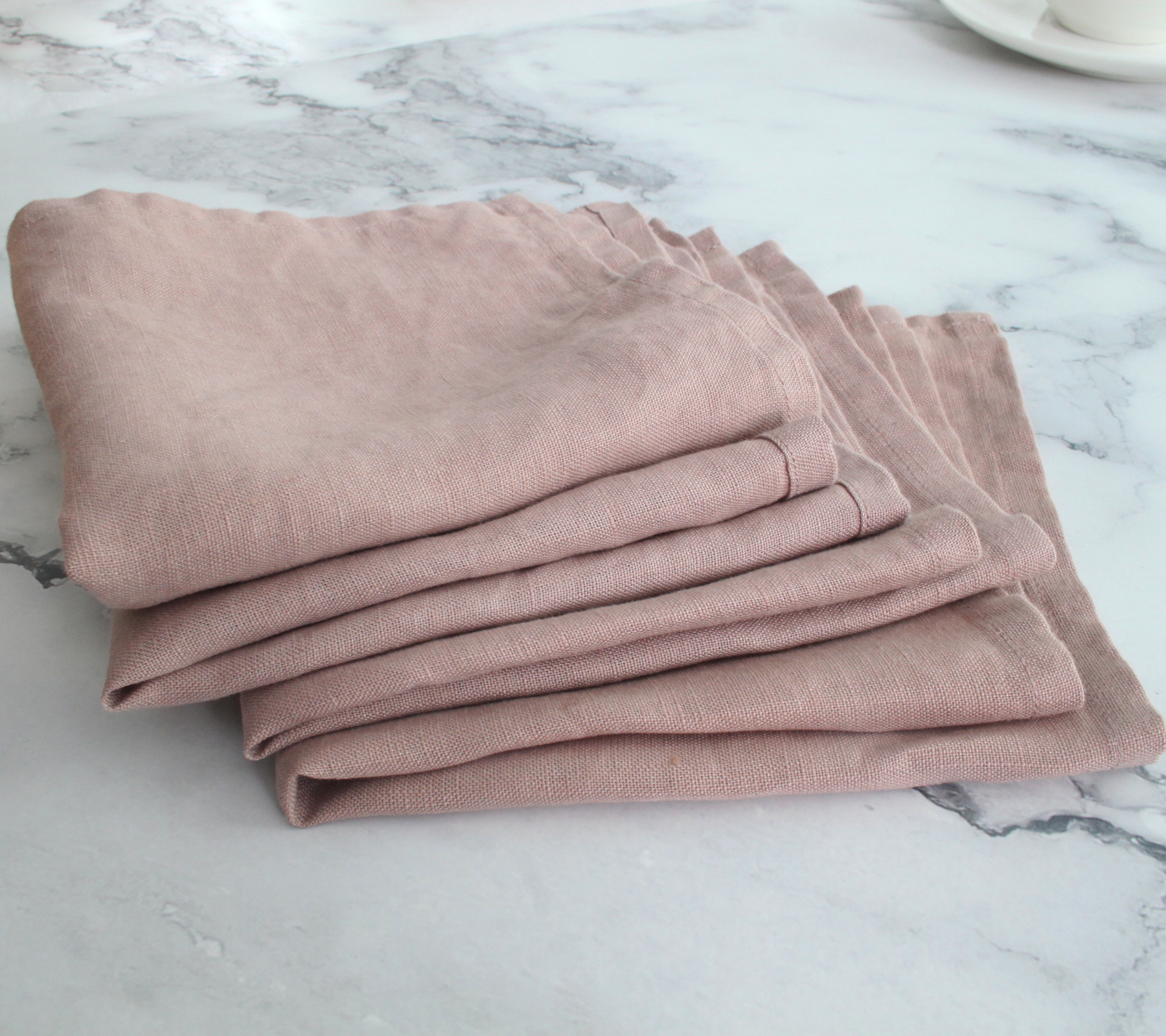 100% French Flax Linen Hemp Napkins Natural Linen Napkin and Tablecloth restaurant airplane stoned washed