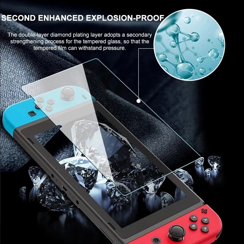 Glass For Nintendo Switch Game Player HD Tempered Glass Screen Protector For Nintendo Switch OLED 2.5D