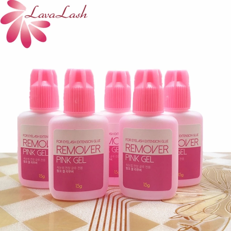 Pink Gel Remover for Eyelash Extensions Glue 15g Korea Lash Extensions Glue Remover