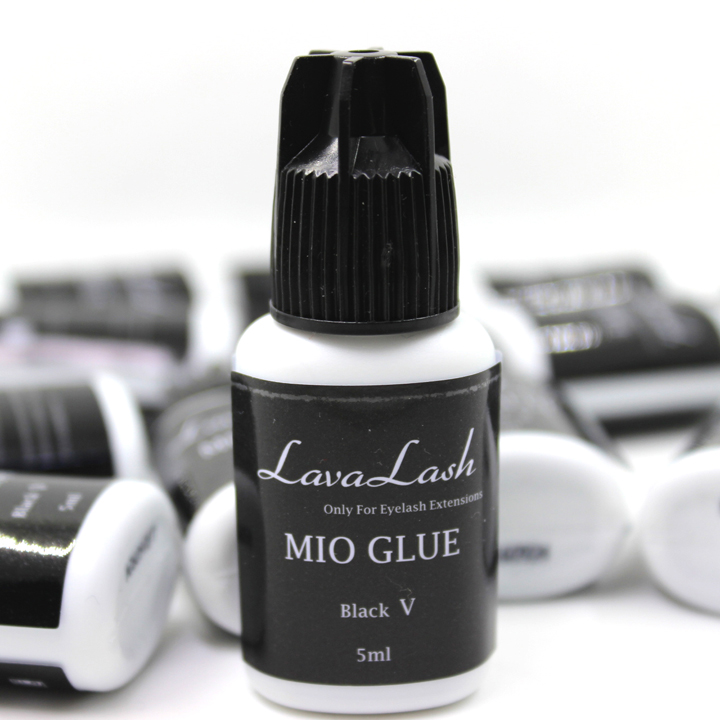 Private label Eyelash extensions LAVALash Mio Black V Glue high quality fastest and strongest Korean glue lash adhesive No latex