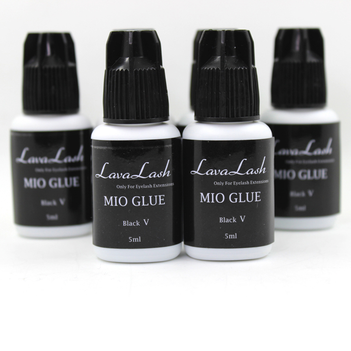 Private label Eyelash extensions LAVALash Mio Black V Glue high quality fastest and strongest Korean glue lash adhesive No latex