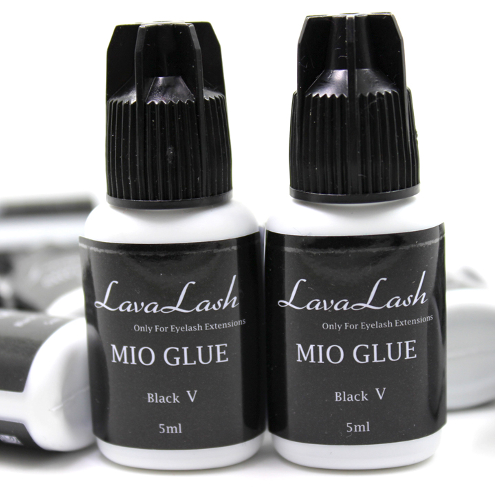 Private label Eyelash extensions LAVALash Mio Black V Glue high quality fastest and strongest Korean glue lash adhesive No latex