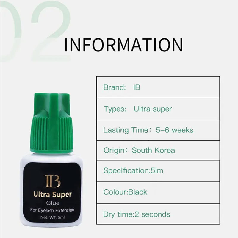 Individual Logo Custom Lash Glue 5 10ml Eyelash Extensions Korea Sensitive Glue Private label Adhesive Professional Eyelash Glue