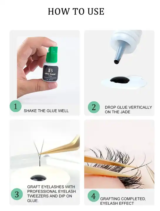 Korea  IB Expert glue 5ml eyelash adhesive ib glue eyelash extension 1-2s drying black eyelash glue