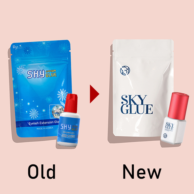 New package Hot sale Lash Glue  5ml Private Label Sky S+ Eyelash Extensions Glue Lashes Adhesive