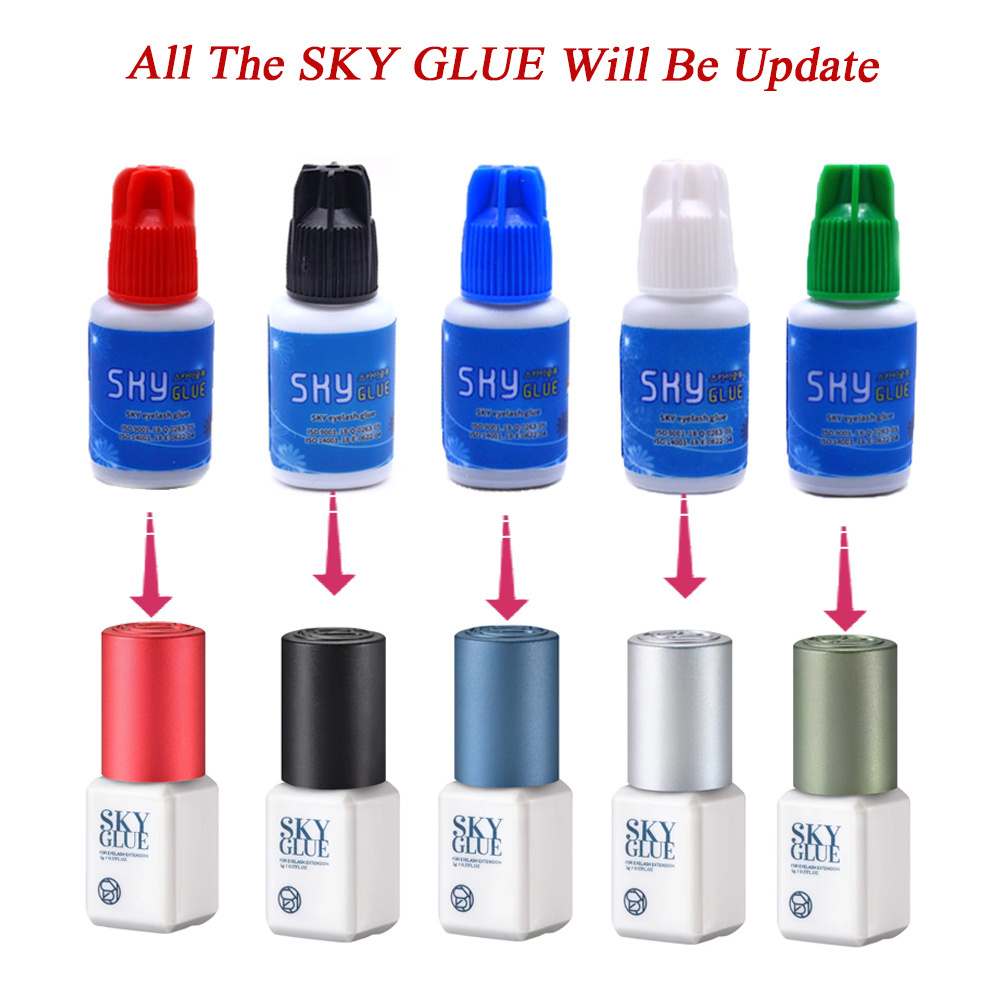 New package sky glue professional fast dry Original Korea eyelash extension sky glue DIY lashes adhesive