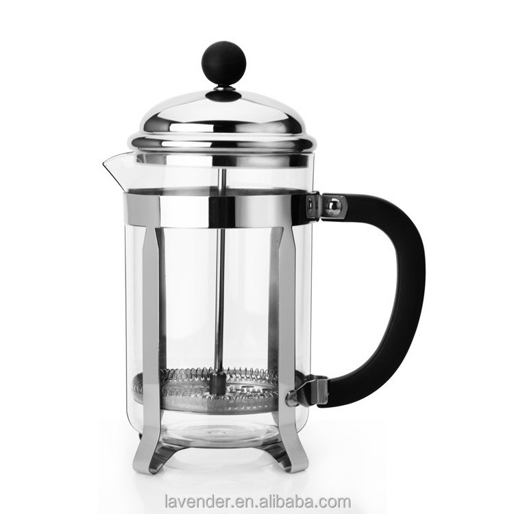 Free Sample Metal Heart Stainless Steel Rack 1000ml Corrosion Preventive French Coffee Press