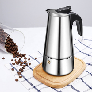 Custom 2 4 6 9 Cup Stainless Steel Coffee Maker Tools Espresso Mocha Moka Pot