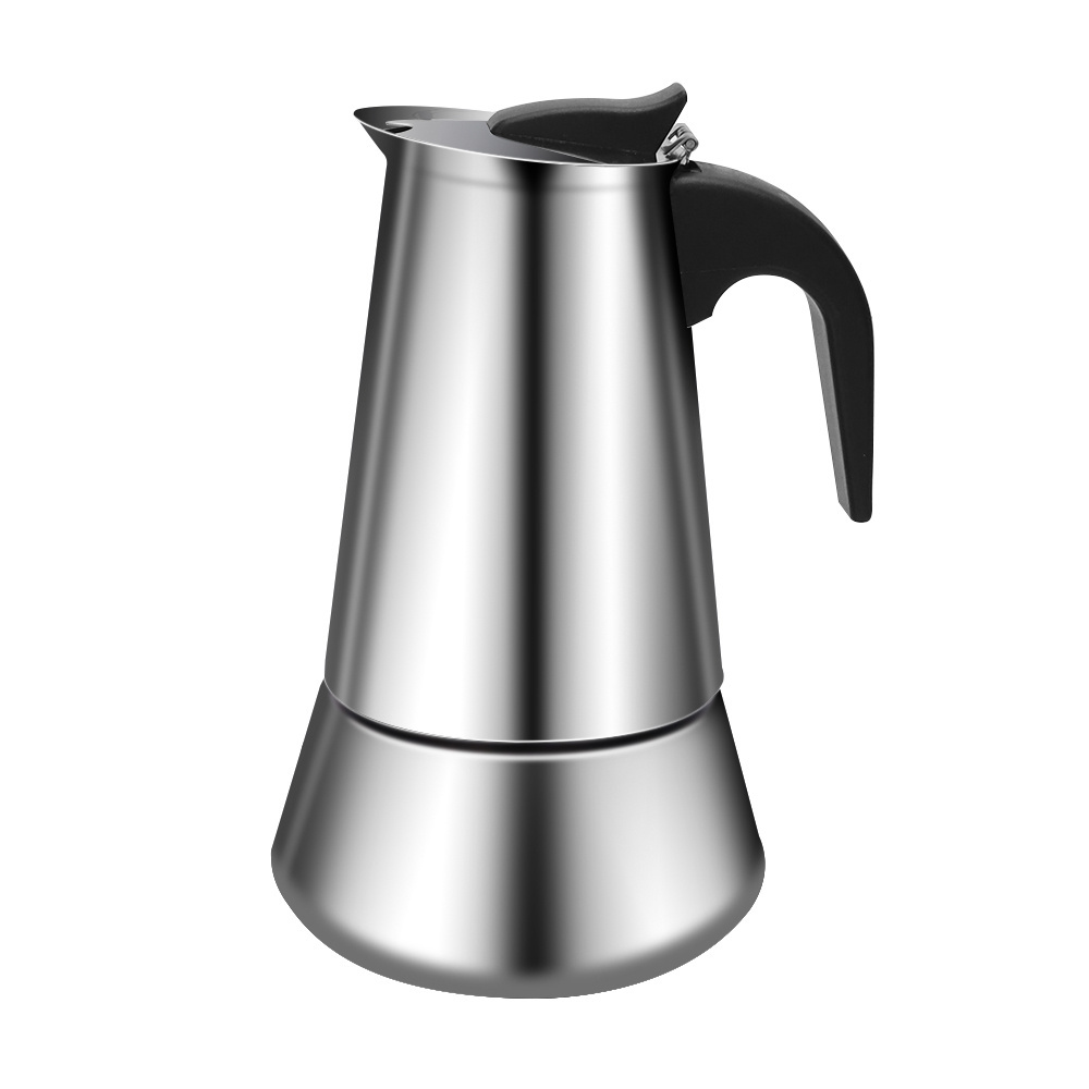 Stovetop Espresso Stainless Steel Coffee Maker Moka Pot Induction Capable Moka Coffee Machine Cafe Percolator Maker