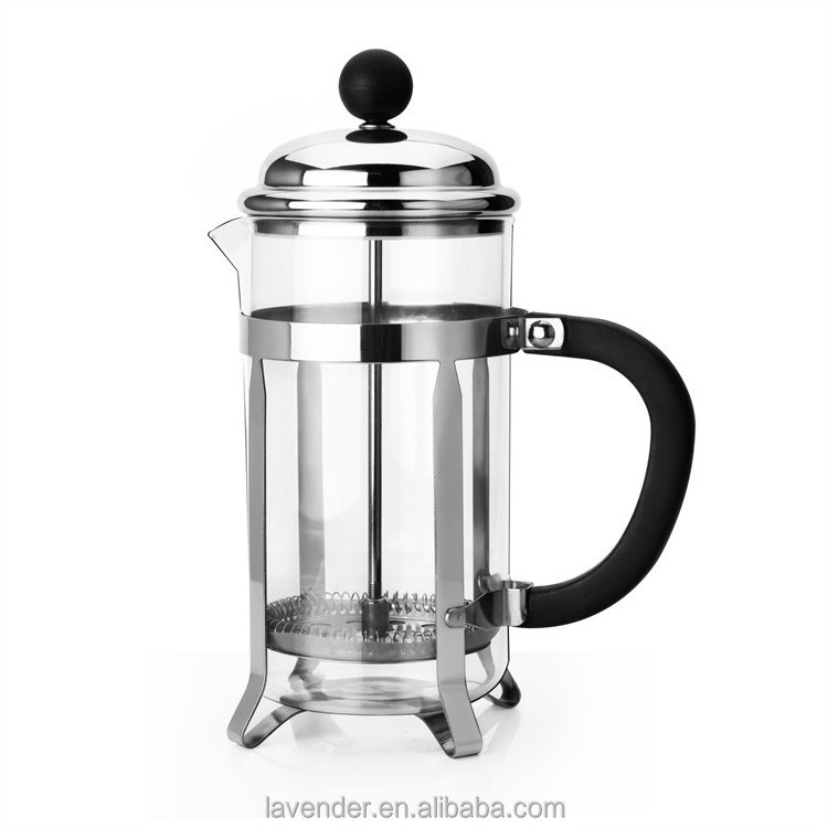 Free Sample Metal Heart Stainless Steel Rack 1000ml Corrosion Preventive French Coffee Press