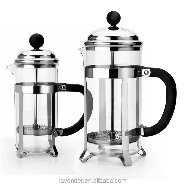 Free Sample Metal Heart Stainless Steel Rack 1000ml Corrosion Preventive French Coffee Press