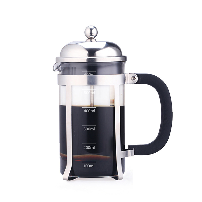 Tea and Frothed Milk Press Pot 12 oz Heat Cold Coffee Brewer Camping Coffee Press Pot French Press Coffee Maker