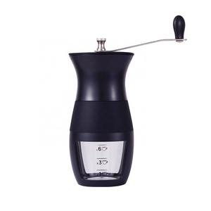 Portable & Travel Friendly Adjustable Hand Crank Manual Coffee Grinder with Ceramic Burrs