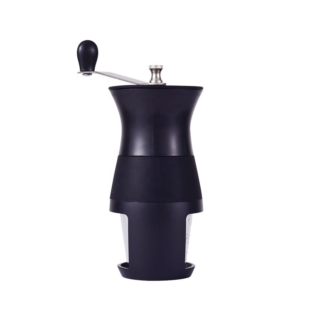 Portable & Travel Friendly Adjustable Hand Crank Manual Coffee Grinder with Ceramic Burrs