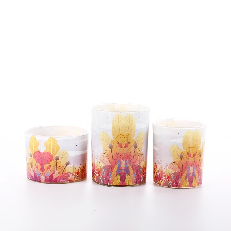 Crystal candle container frascos de vidrio para velas glass candle holders lanterns candle jars