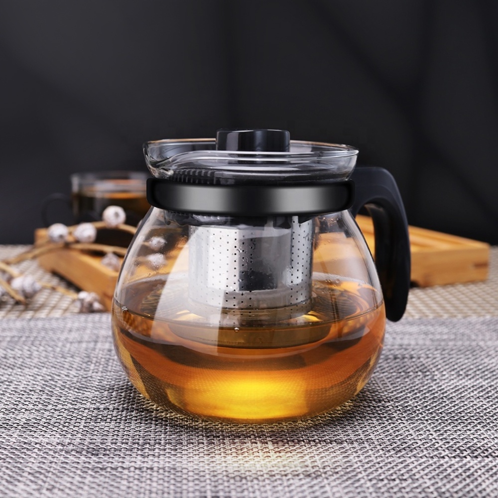 Wholesale hight borosilicate moroccan tea pot boil water induction tea kettle teapot for tea