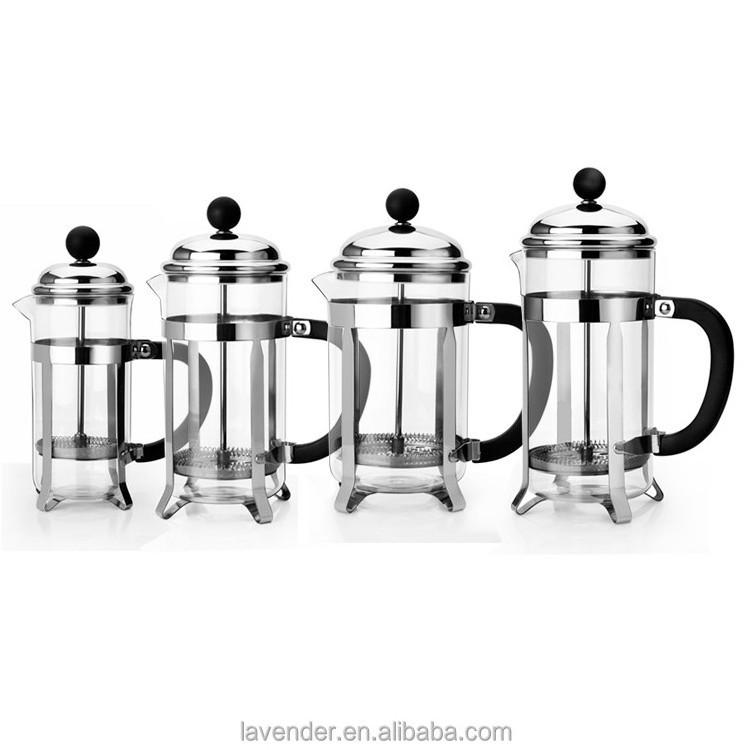 Free Sample Metal Heart Stainless Steel Rack 1000ml Corrosion Preventive French Coffee Press