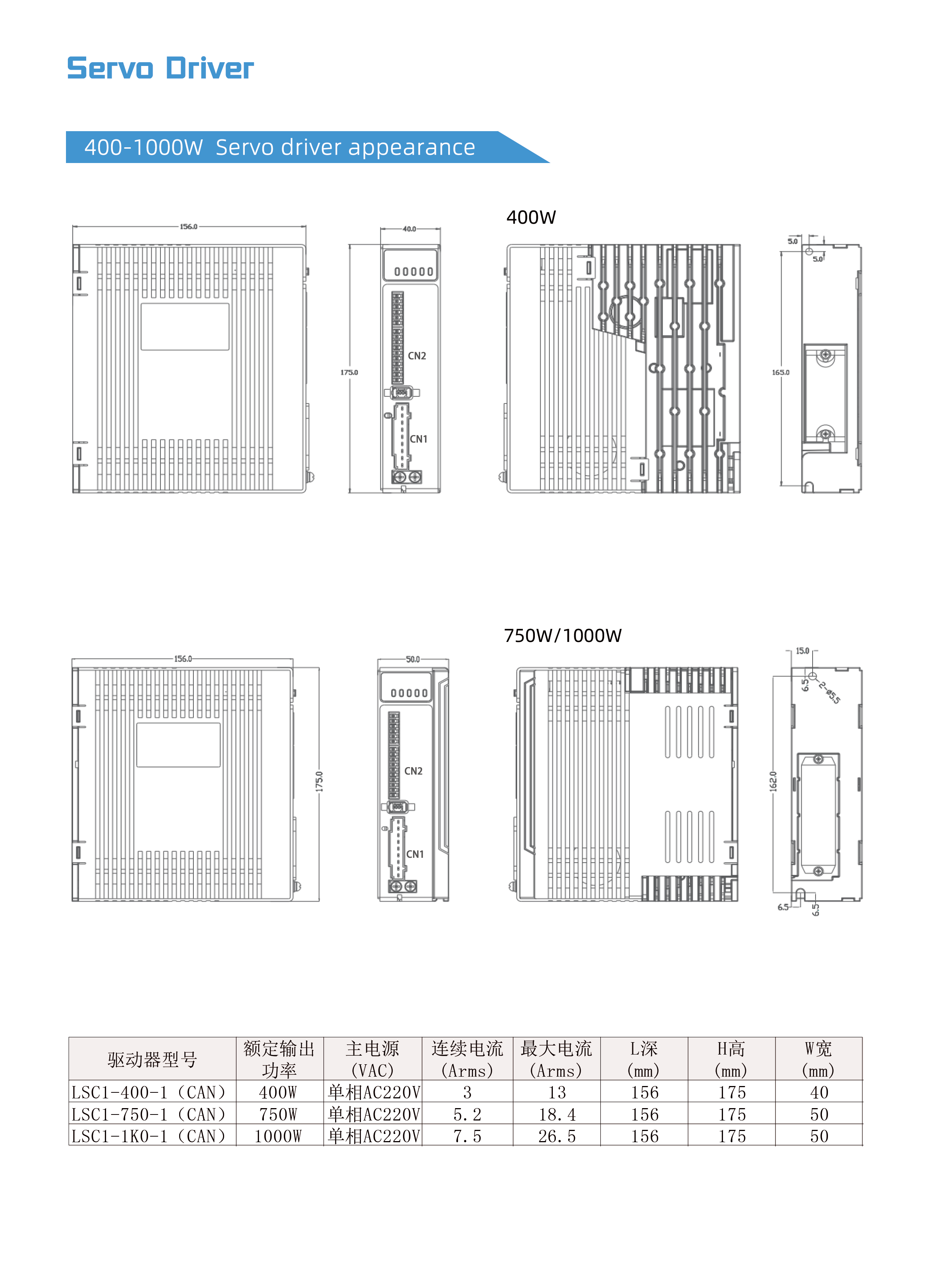 Lavichip CE certificate  absolute value 400W Servo driver and servo motor system for machine tool industry