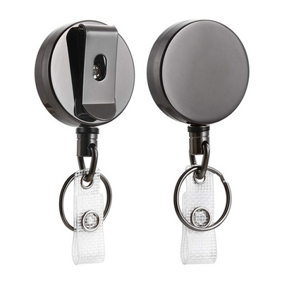 Retractable Badge Reel Holder Wholesale Customized Sublimation Plastic Name Tag Cute YoYo Badge Clip With Id Card Holder