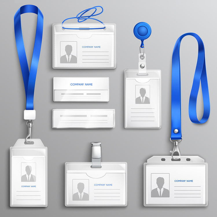 Free Sample Custom Make Your Own Logo Printing Primary School Neck Strap Lanyard With Id Card Holder