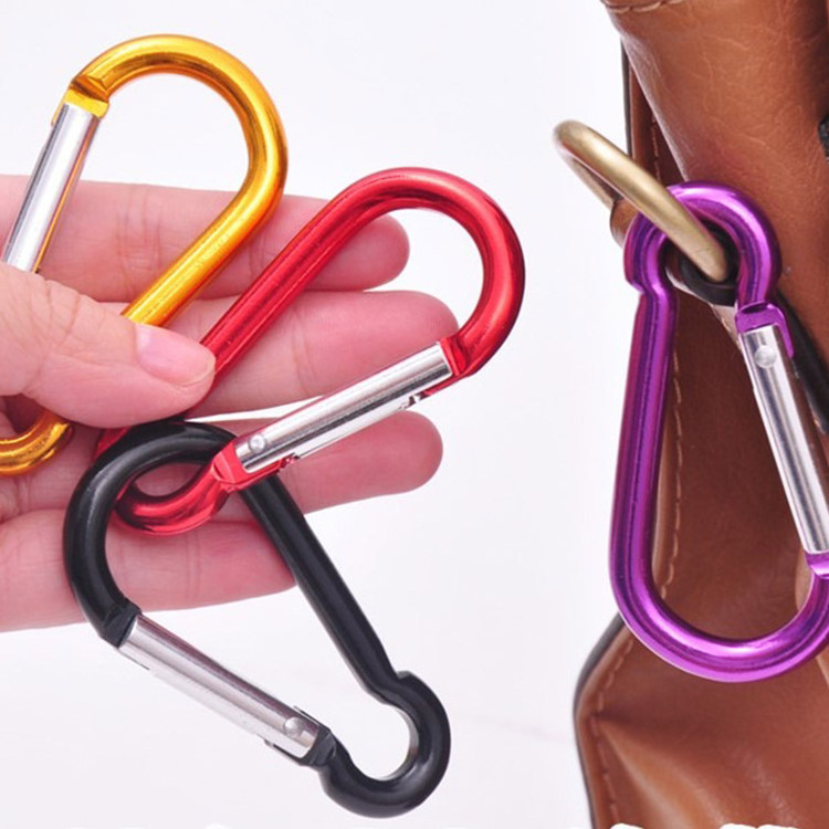 Mini Custom Carabiner Clips, Climbing Snap Hook Carabiner Keychain, Custom Bag Aluminum Swivel Carabiner Hooks